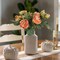Orange Flowers Artificial Peonies 5PCS 10heads Vintage Fake Peonies 20.47" Orange Fake Flowers for Wedding Bouquets Centerpieces Bridal Shower Party Home Flower Arrangement Decorations